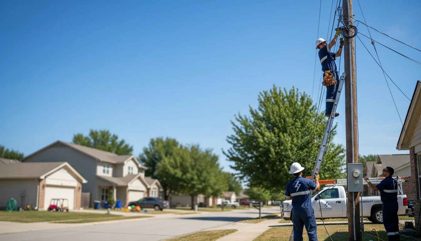 Residential electrician providing installation services in Venedocia, OH